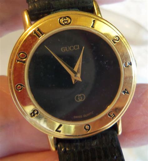 vintage gucci ladies watch leather 1990|Gucci watches old models.